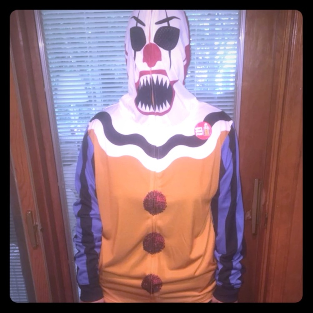 Men’s Horror Killer Clown Costume Hoodie - Medium